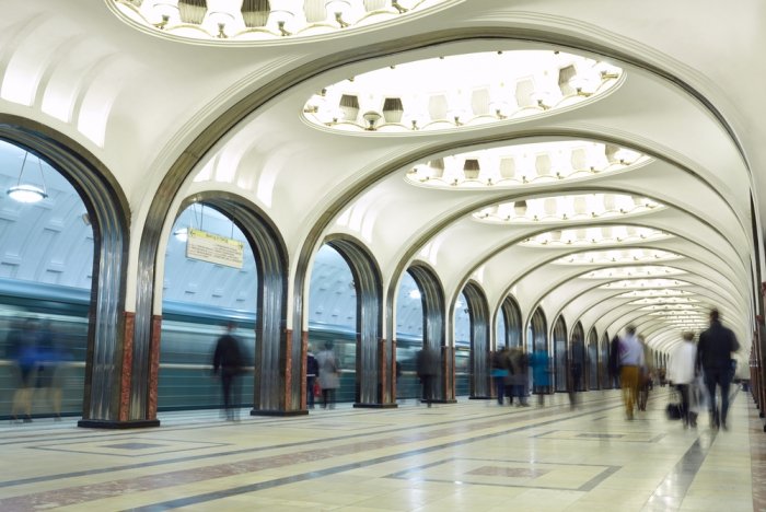 Новая реклама для московского метро